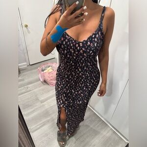 Floral Maxi Dress with Spaghetti Straps